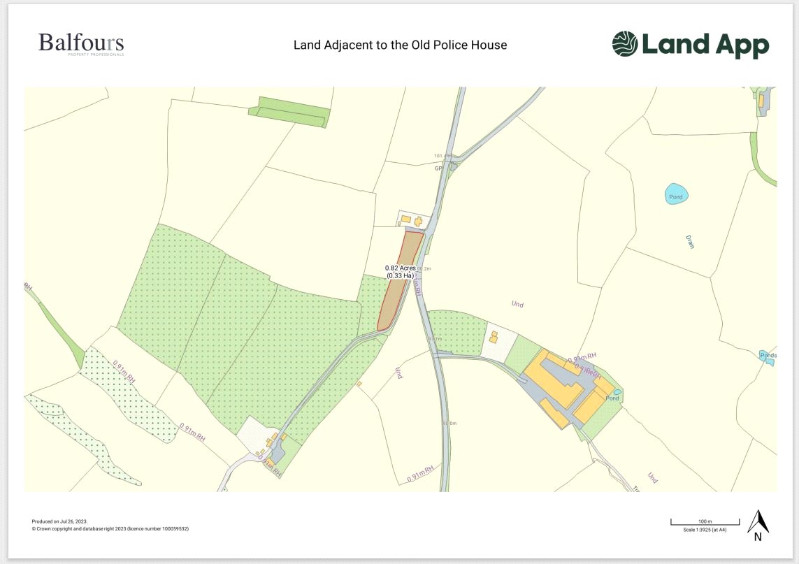 Land Adjacent The Old Police House, Orleton - Map