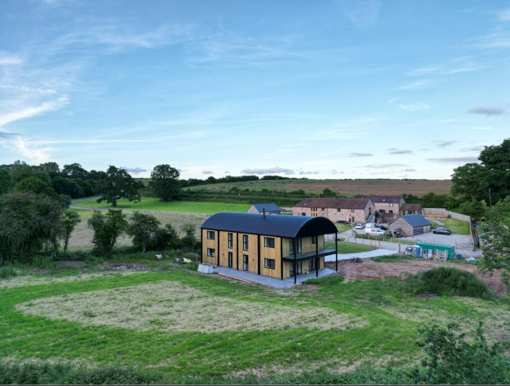 New build Dutch Barn – open plan in AONB