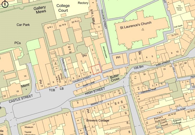 10 Church Street, Ludlow - Map