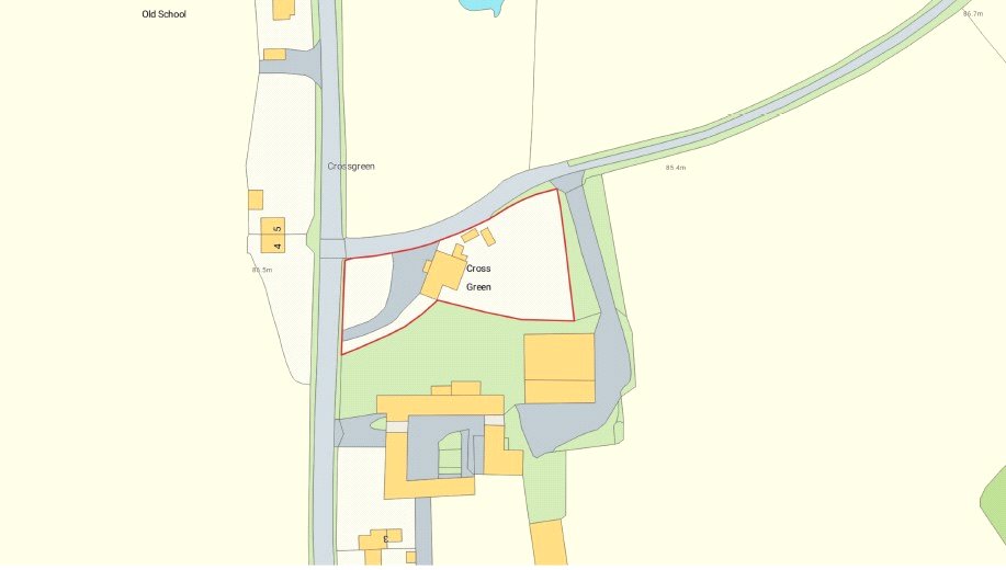 Cross Green Farmhouse, Upper Berwick - Map