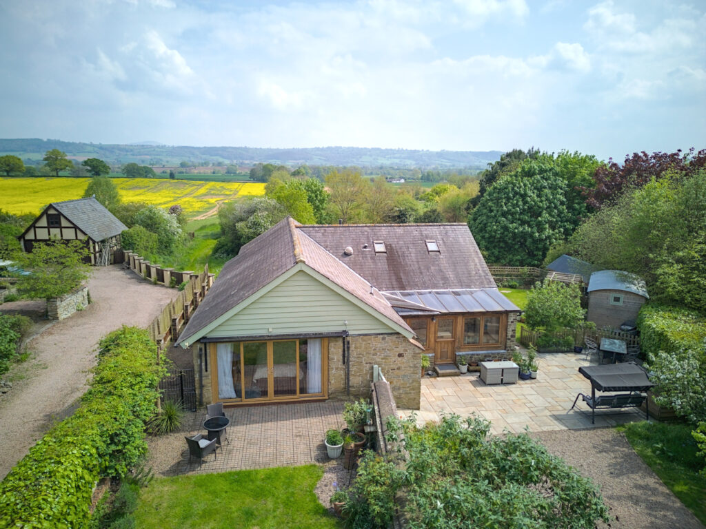 Barn conversion in idyllic south Shropshire location