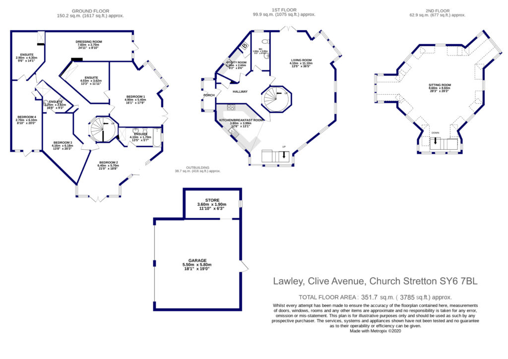 Lawley, Clive Avenue - Floorplan