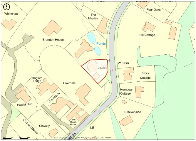 Lawley, Clive Avenue - Map