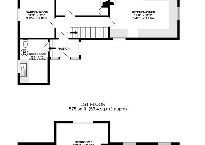 Yew Tree Cottage, Lower Millichope - Floorplan