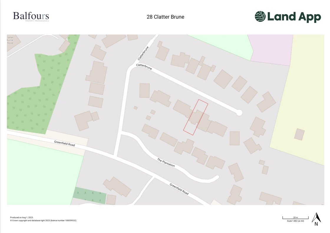 28 Clatterbrune, Presteigne - Map