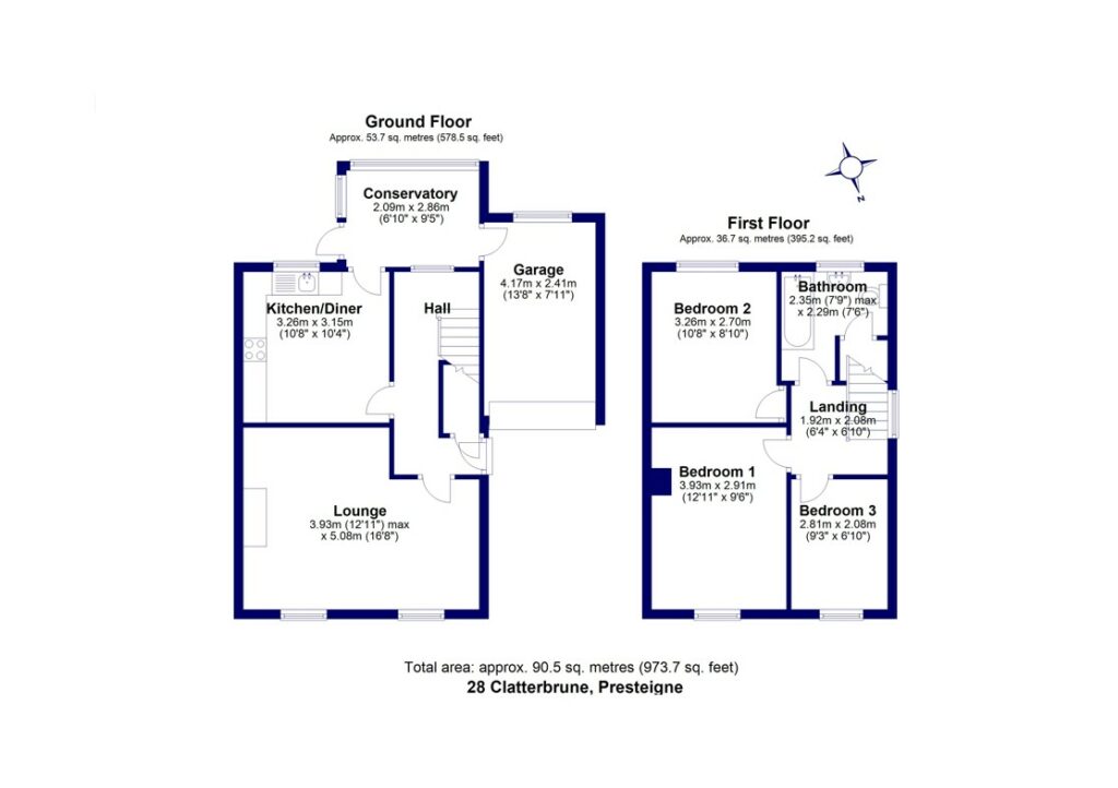 28 Clatterbrune, Presteigne - Floorplan