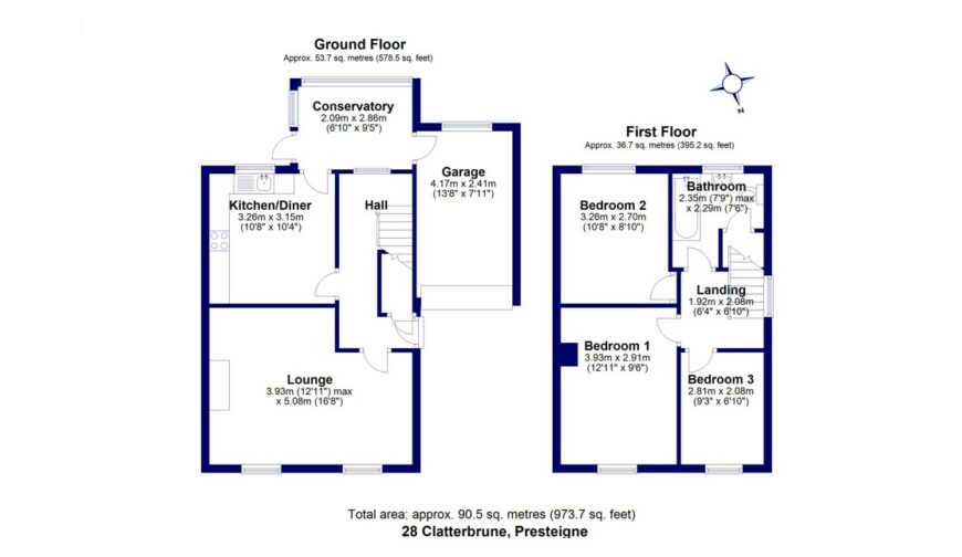 28 Clatterbrune, Presteigne - Floorplan