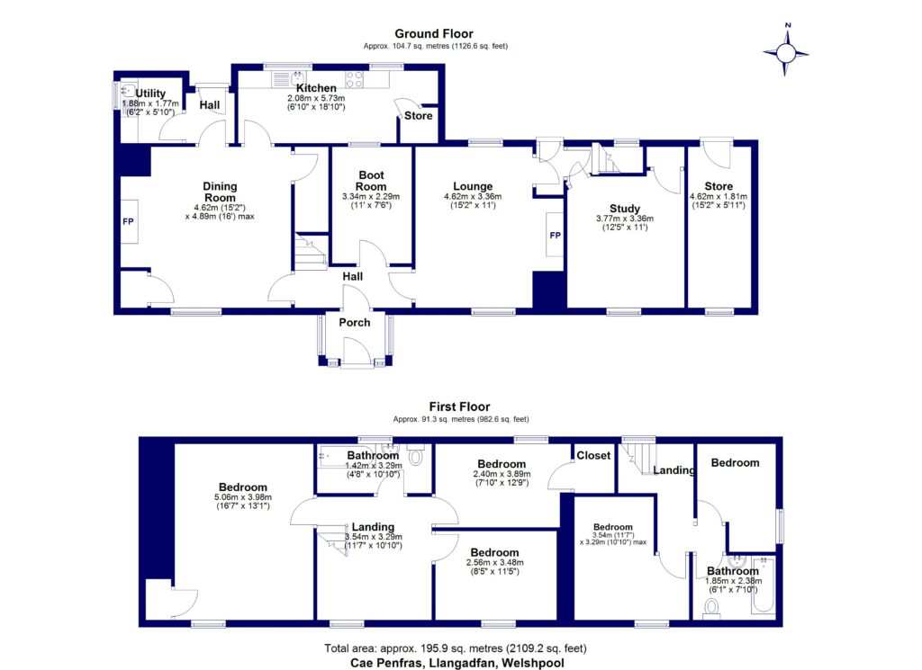 Caepenfras Farm, Llangadfan - Floorplan