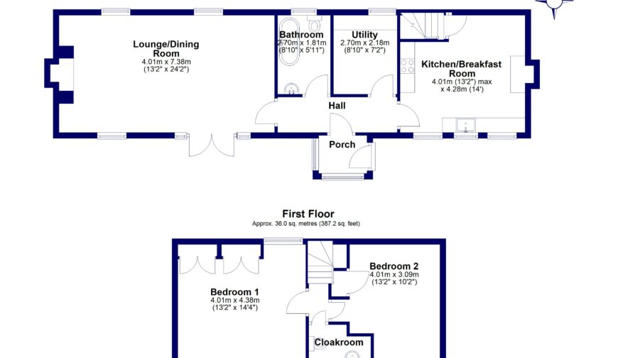 Chapel Cottage, Wyson - Floorplan