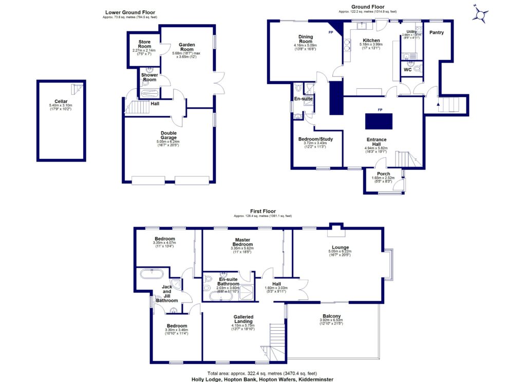 Holly Lodge, Hopton Bank - Floorplan