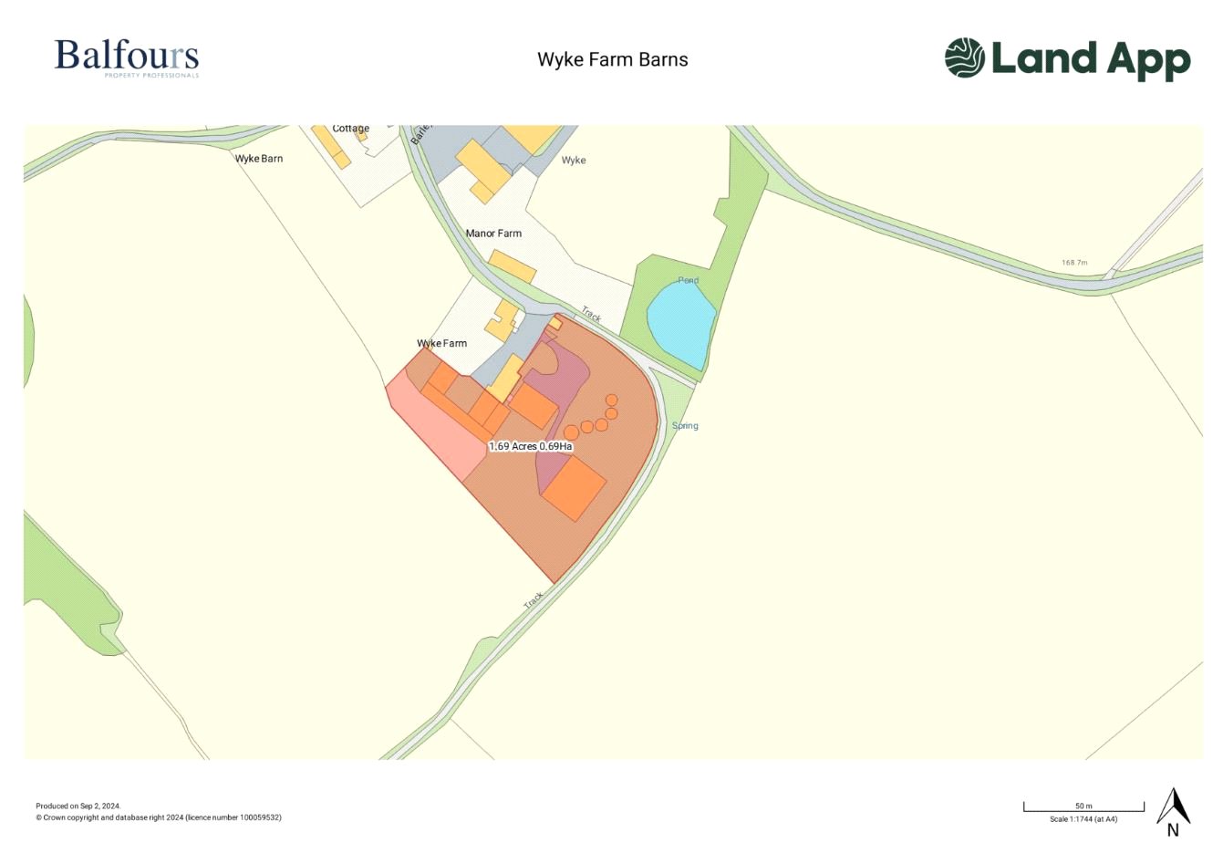 Wyke Farm Barns, Wyke - Map