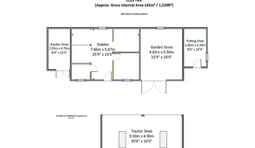 Fron Heulog, Llandderfel - Outbuilding Plan