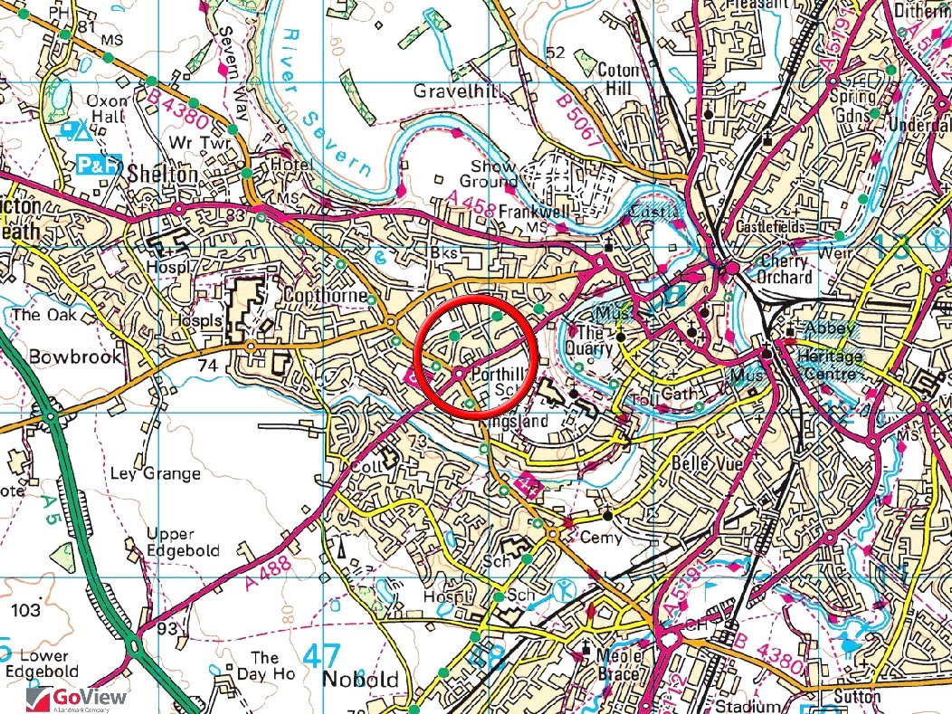 Hillgrove, Port Hill Road - Map