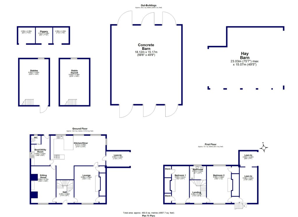 Pen Y Parc Mawr, Llanfechain - Floorplan