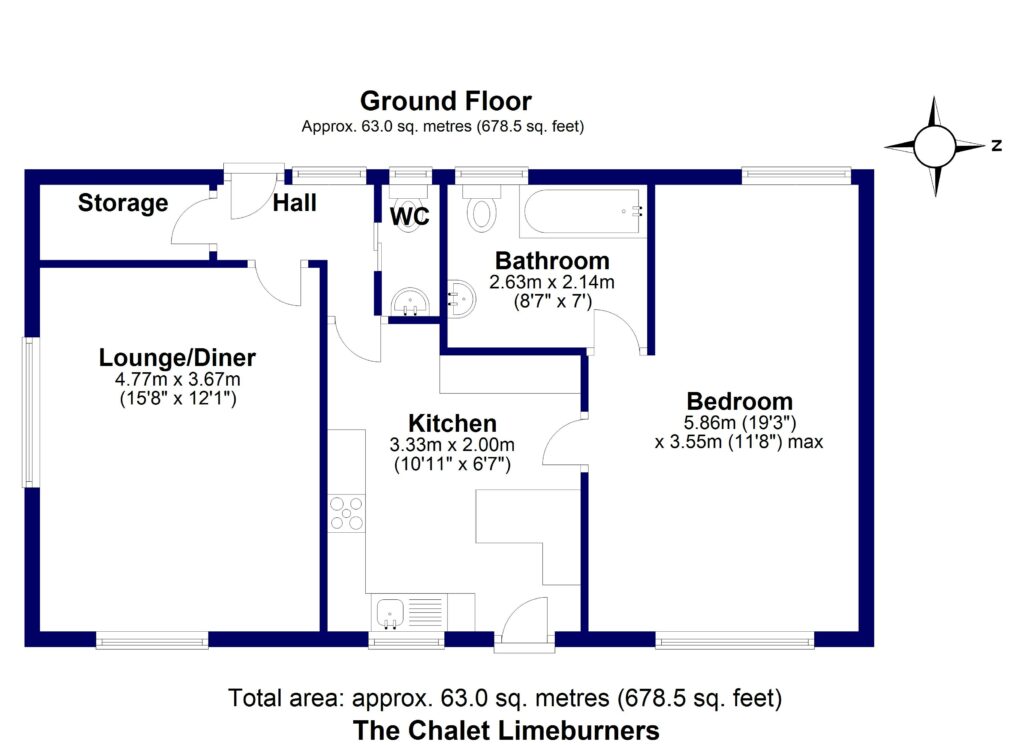 Limeburners, Lincoln Hill - Chalet Floorplan