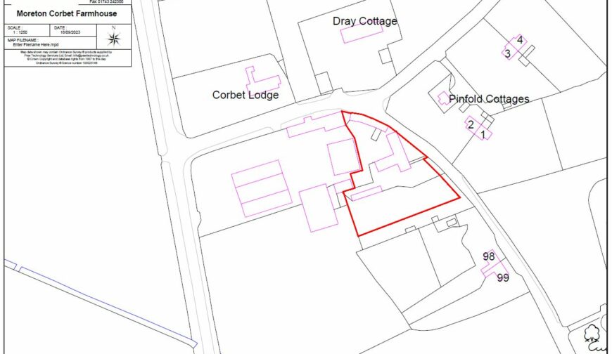 Moreton Corbet Farmhouse, Moreton Corbet - Floorplan