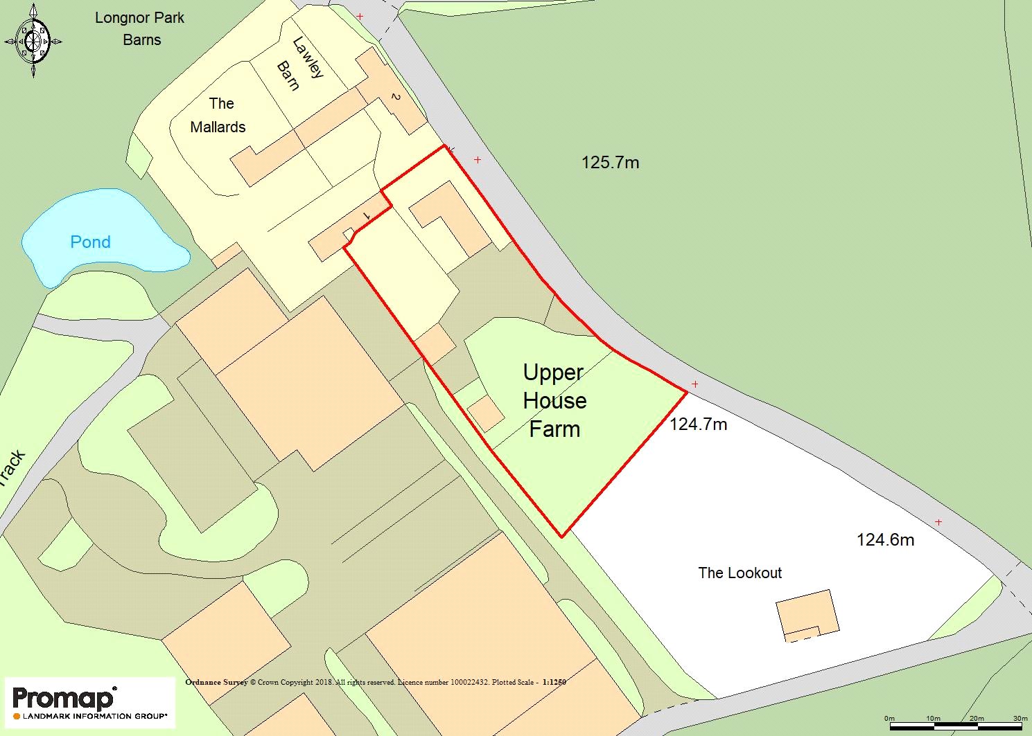 Upper House, Longnor - Map