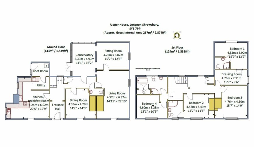 Upper House, Longnor - Floorplan