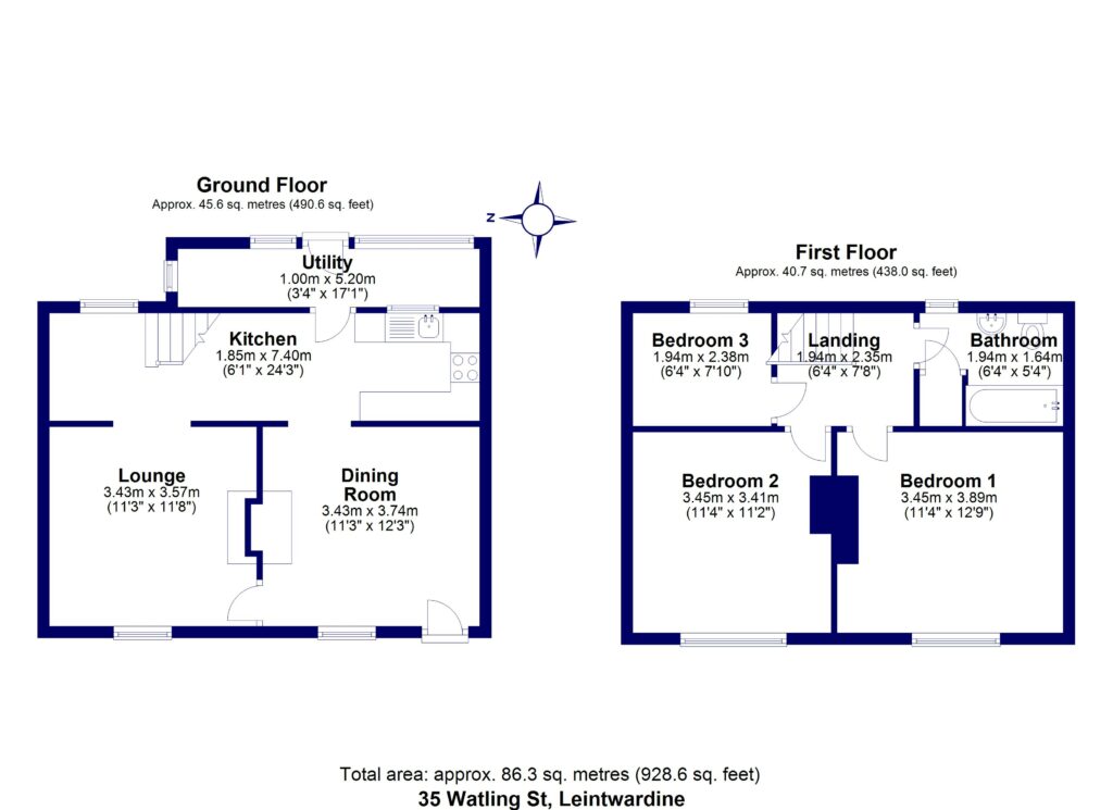 35 Watling Street, Leintwardine - Floorplan