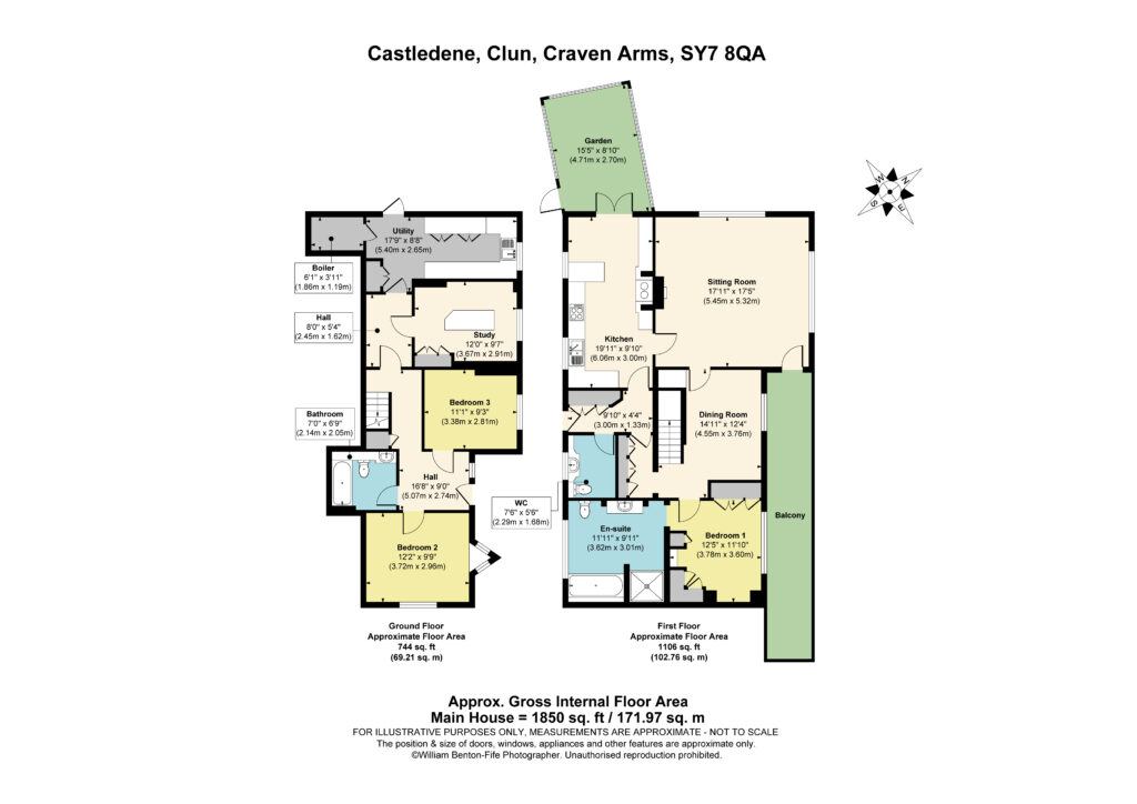 Castledene, Clun - Floorplan