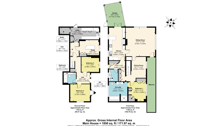 Castledene, Clun - Floorplan