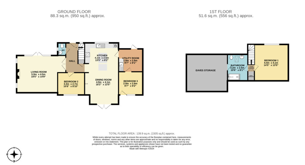 The Brambles, Almeley - Floorplan