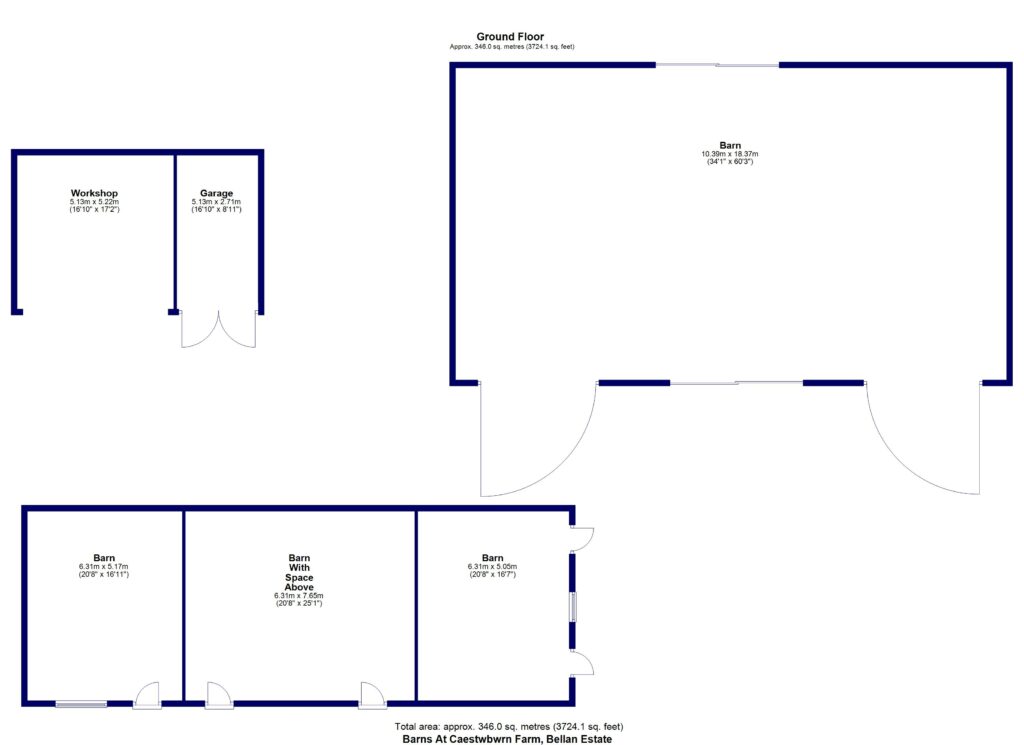 Bellan Estate, Llanerfyl - Floorplan