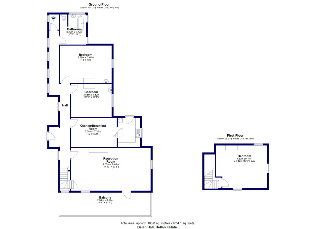 Bellan Estate, Llanerfyl - Floorplan