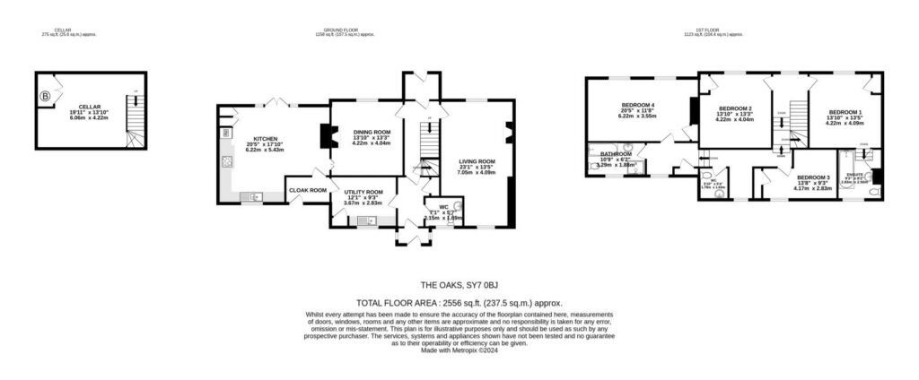 The Oak, Bedstone - Floorplan