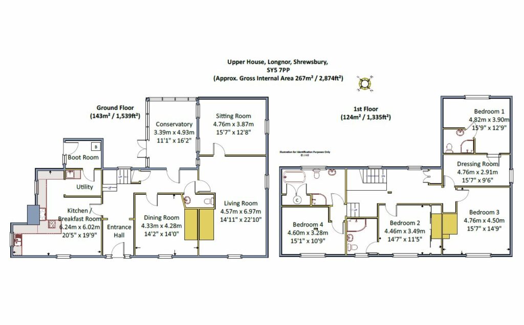 Upper House, Longnor - Floorplan