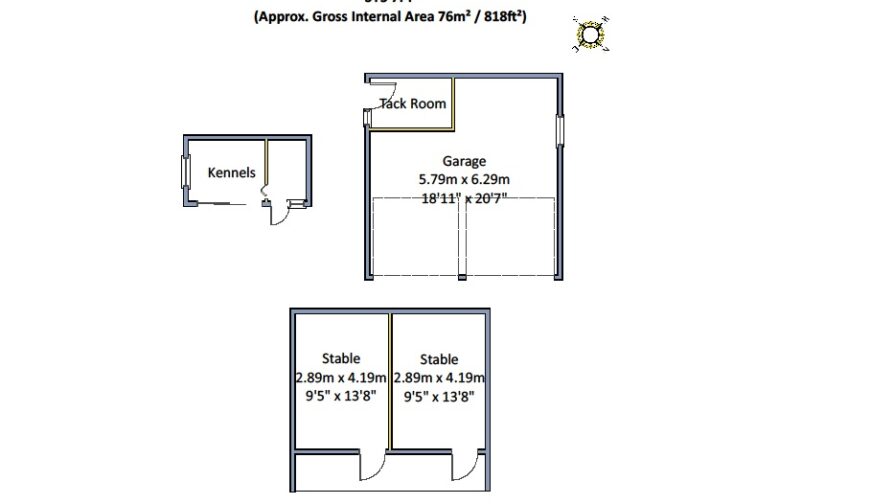 Upper House, Longnor - Floorplan