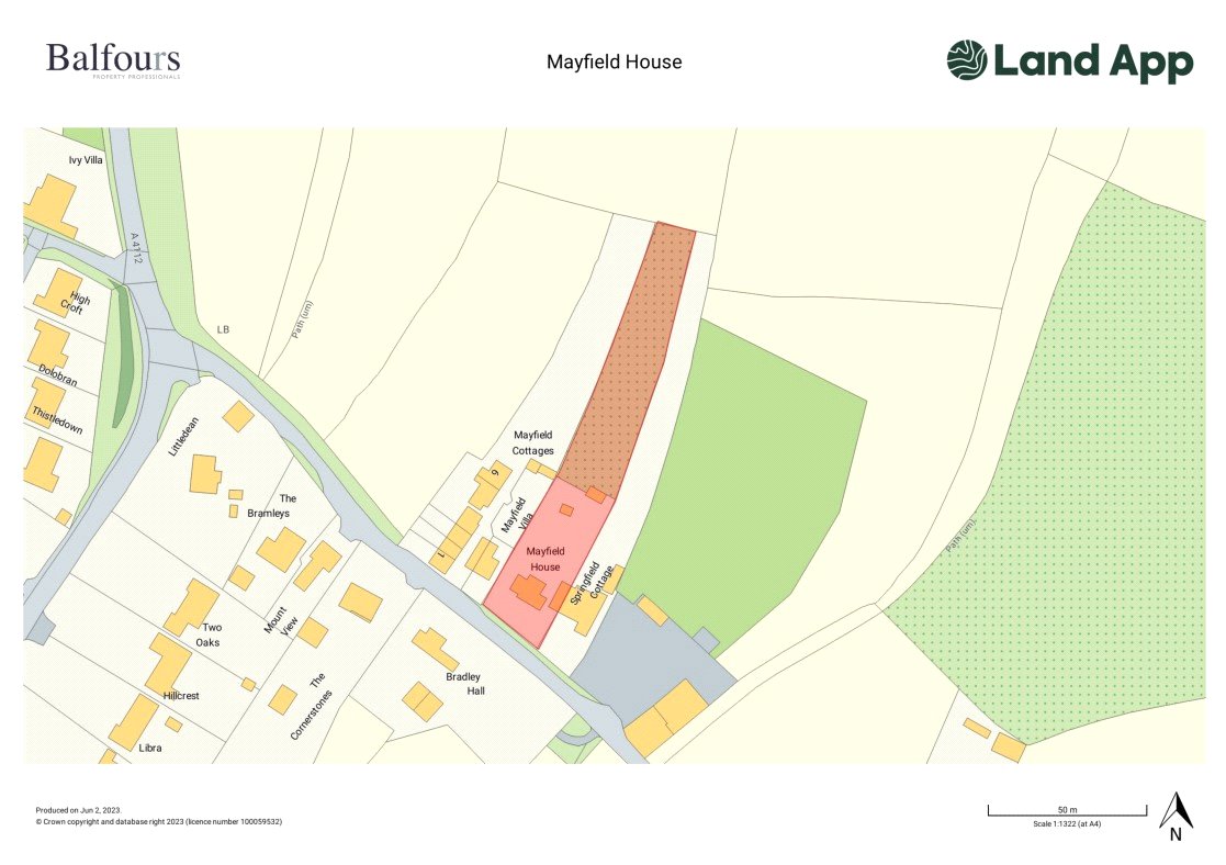 Mayfield House, Salt Box Lane - Map