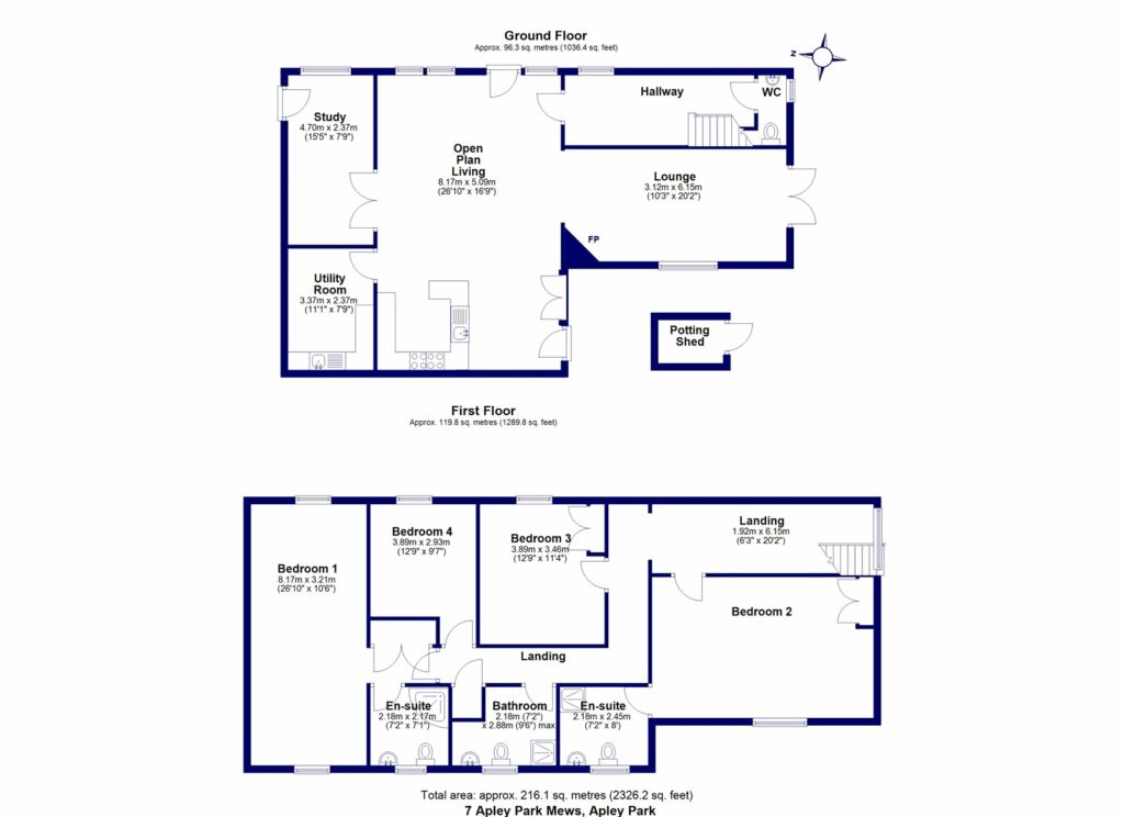 7 Apley Park Mews, Apley Park - Floorplan