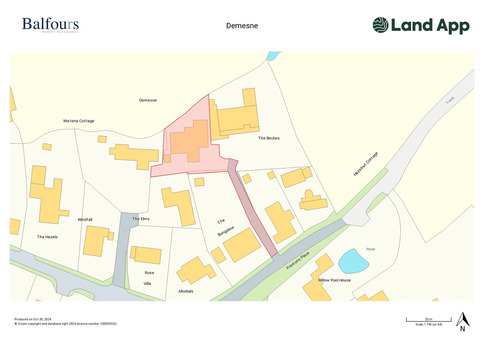 Demesne, Almeley - Map