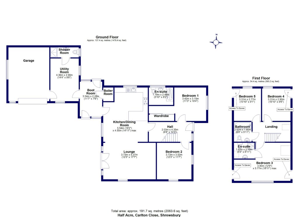 Half Acre, Carlton Close - Floorplan