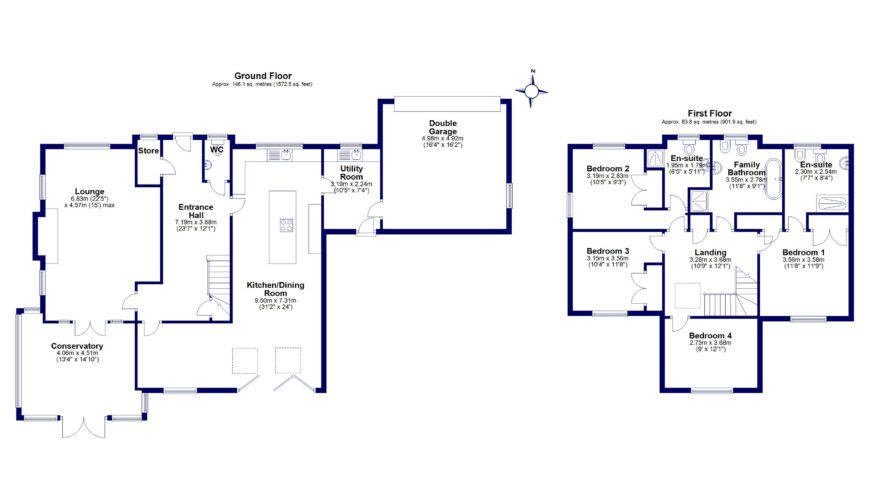 Hillside, Llanerchydol Park - Floorplan