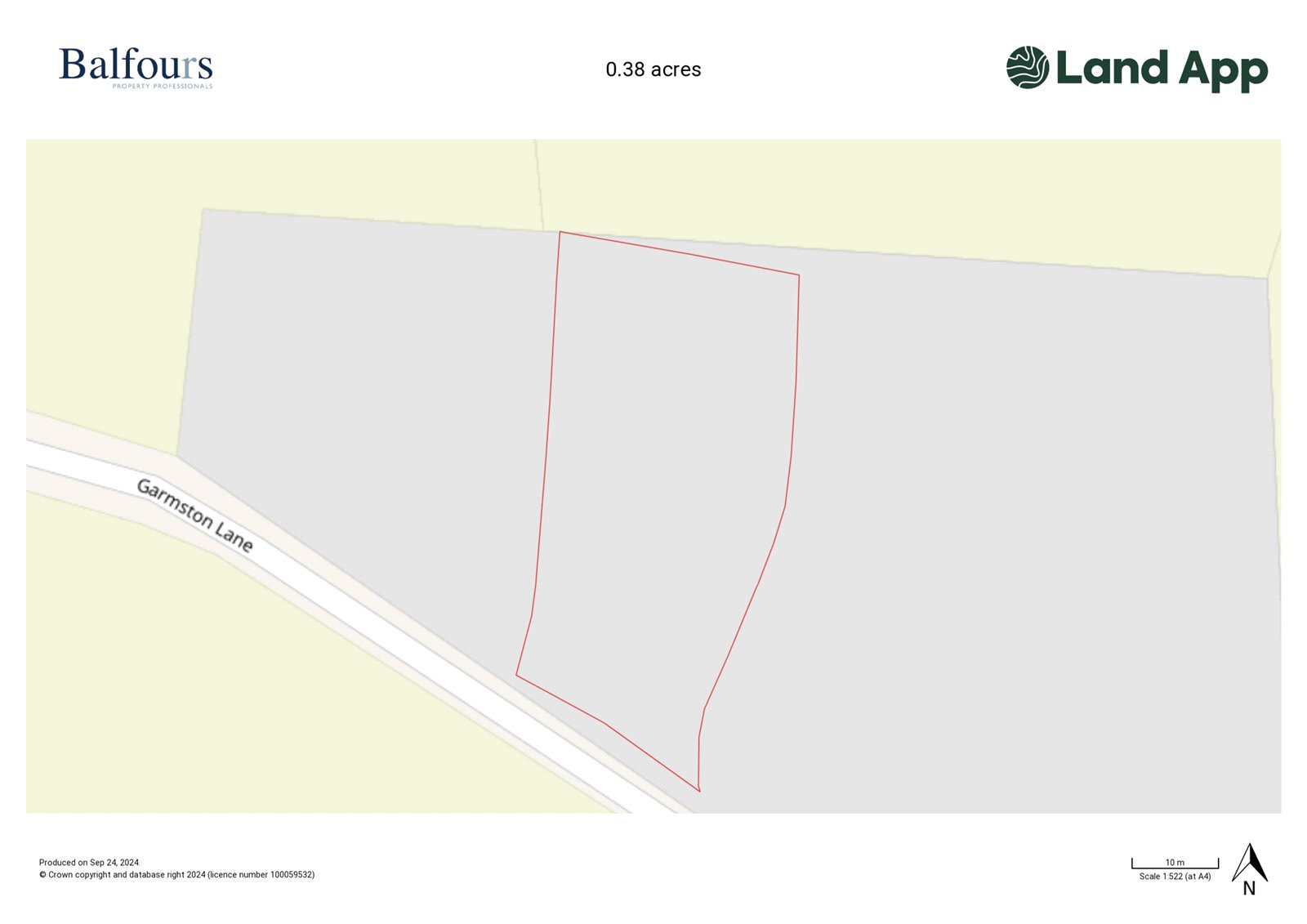 Whiteways, Garmston - Map