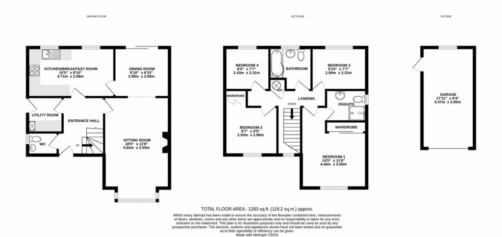 12 Dernside Close - Floorplan