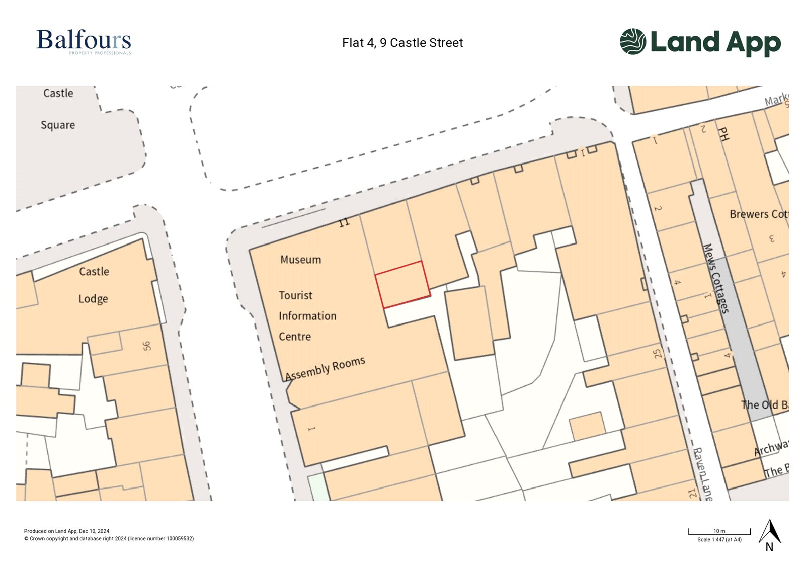 Flat 4, Castle Street - Map