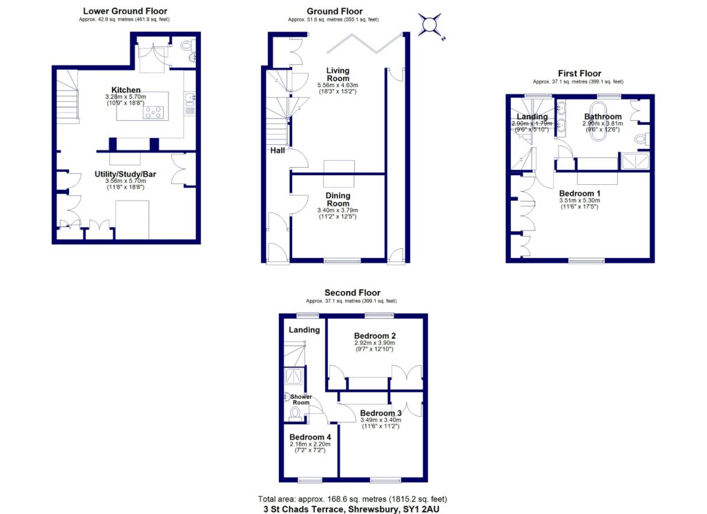 3 St. Chads Terrace - Floorplan