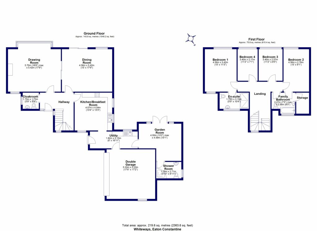 Whiteways, Garmston - Floorplan