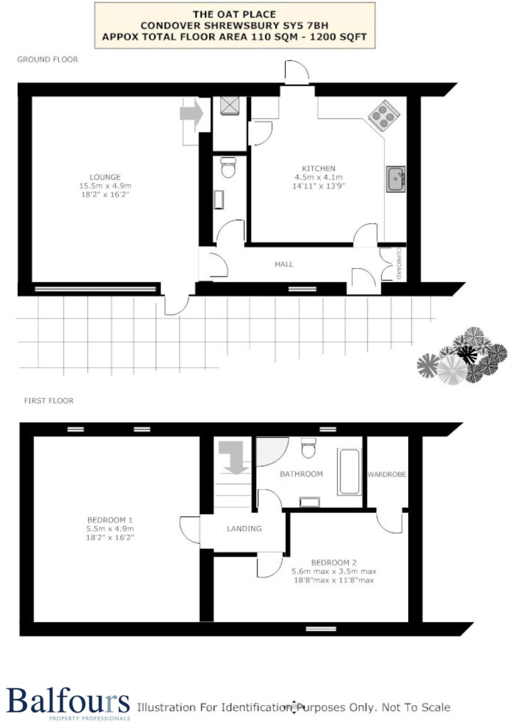 The Oat Place, Condover - Floorplan