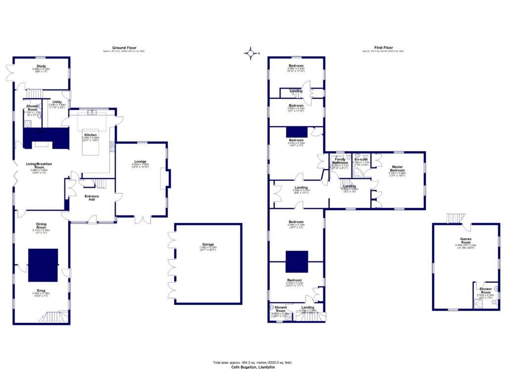 Cefn Bugeilyn, Llanfyllin - Floorplan