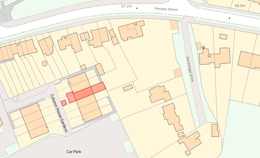 8 Column House Gardens - Map