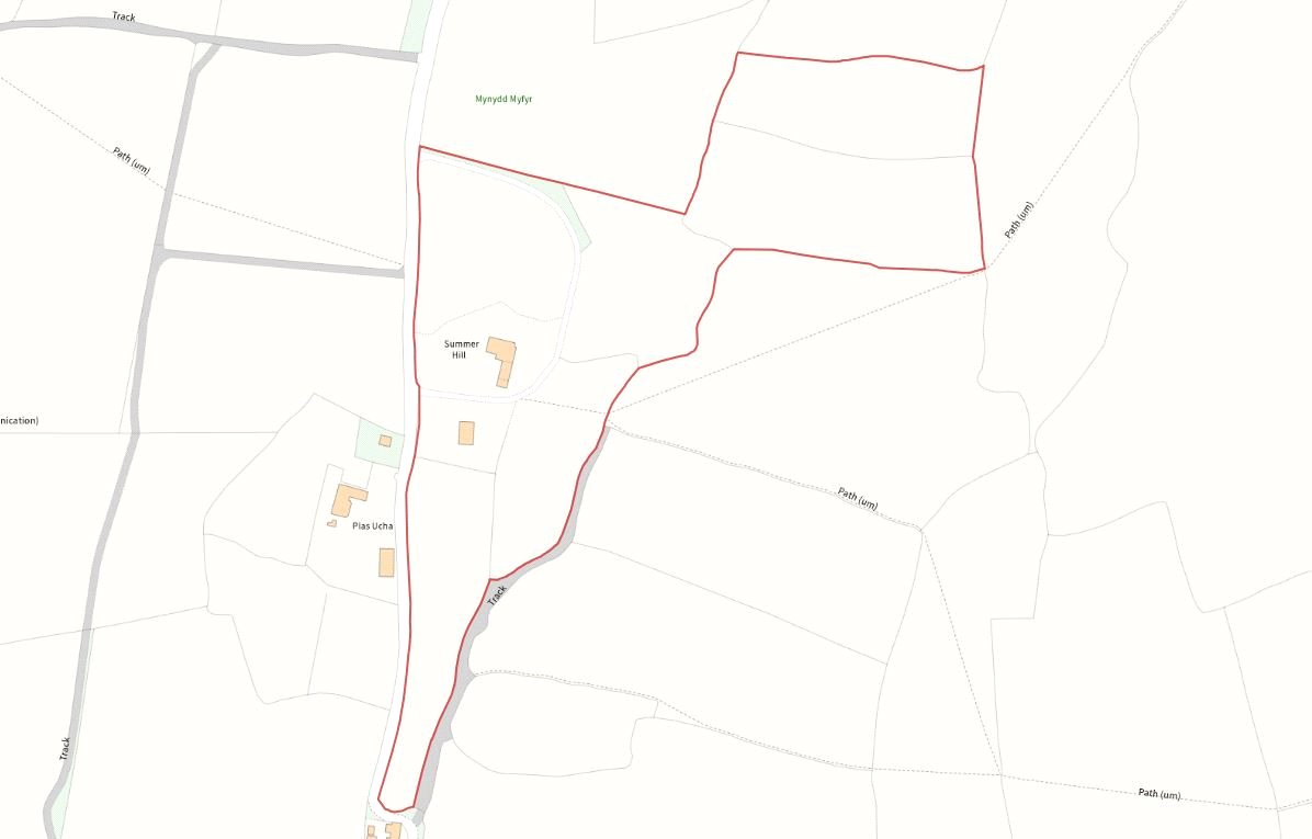 Summer Hill, Trefonen - Map