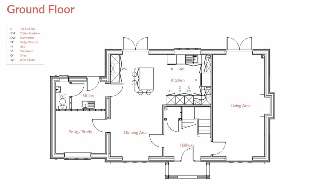 Cedar House, The Farmyard, Grafton - Floorplan