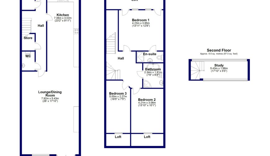 7 Castle Barns, Acton Burnell - Floorplan