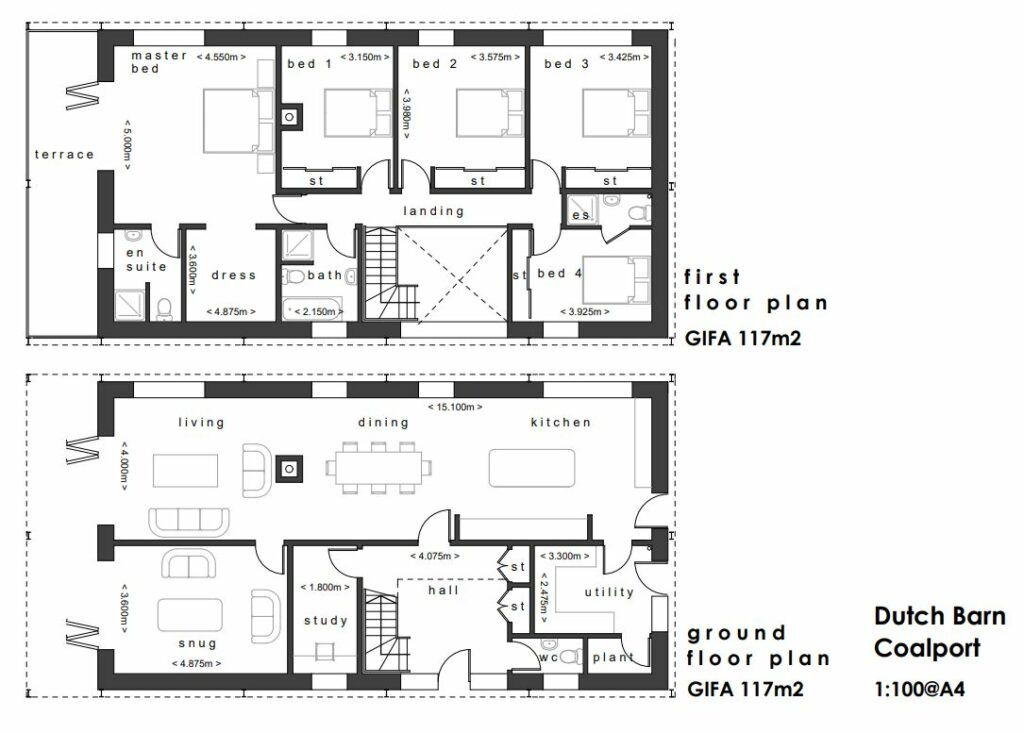 Dutch Barn At Coalport, Sutton Wood - Floorplan