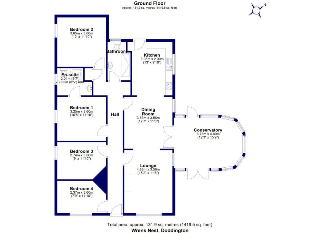 Wrens Nest, Doddington - Floorplan