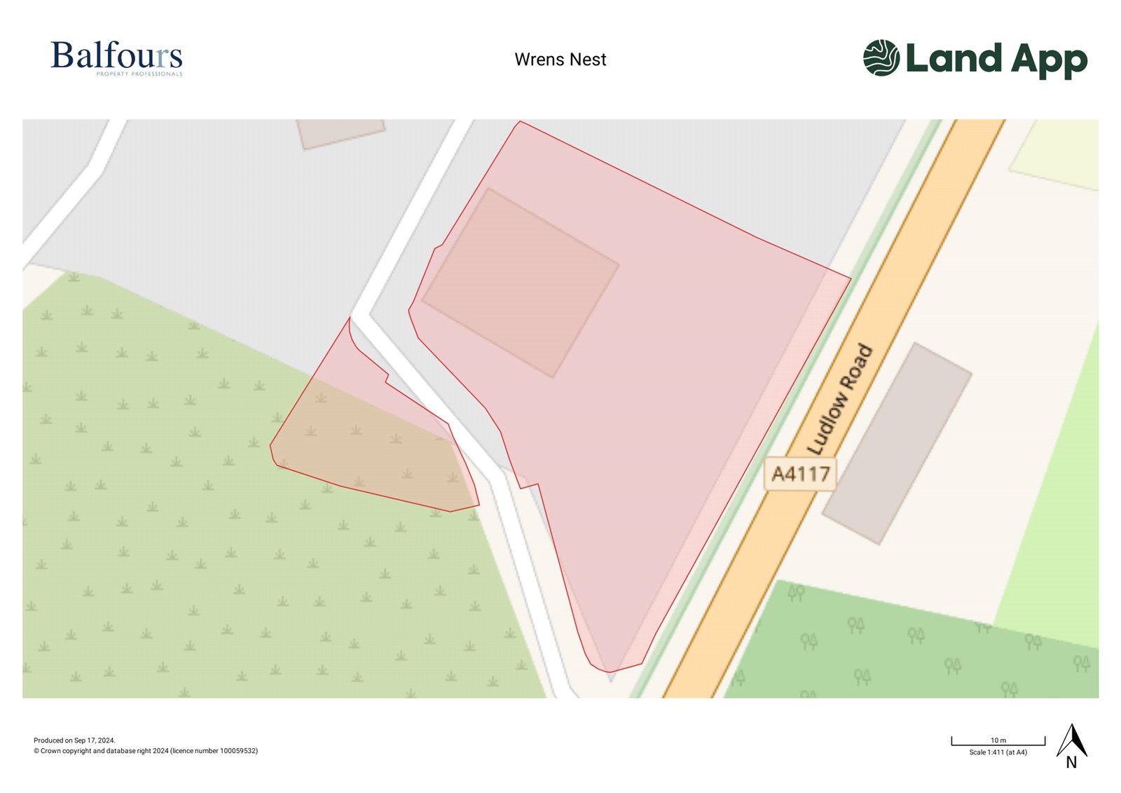 Wrens Nest, Doddington - Map